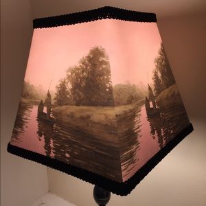 Fine art giclee  translucent lampshade.